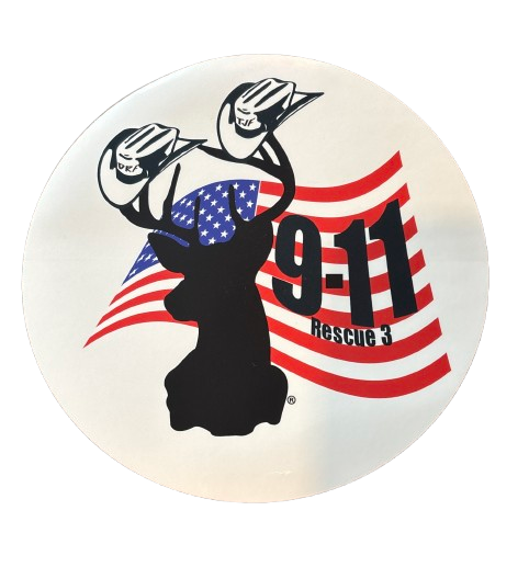 Cowboy Antlers Round Sticker